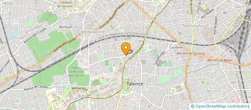 localisation de l'entreprise MONSIEUR PASCAL AREILLE  TALENCE