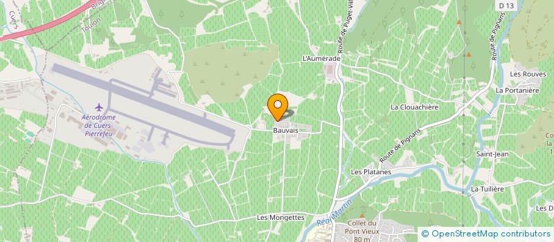 localisation de l'entreprise MONSIEUR PASCAL ARENE  PIERREFEU-DU-VAR