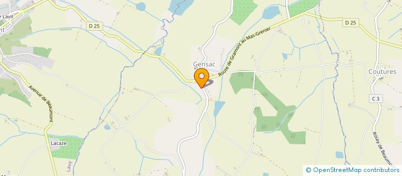 localisation de l'entreprise MONSIEUR PASCAL ARMAGNAC  GENSAC