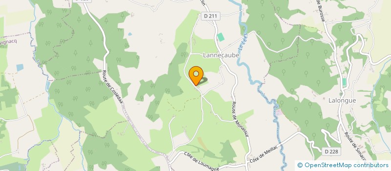 localisation de l'entreprise MONSIEUR PASCAL ARNATHAU  LANNECAUBE