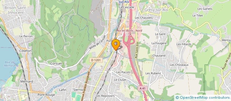 localisation de l'entreprise MONSIEUR PASCAL ARNAUD  GRESY-SUR-AIX