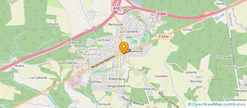 localisation de l'entreprise MONSIEUR PASCAL ARWACHER à SAINT-GEOURS-DE-MAREMNE