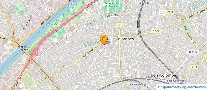 localisation de l'entreprise MONSIEUR PASCAL AUBERT à COLOMBES