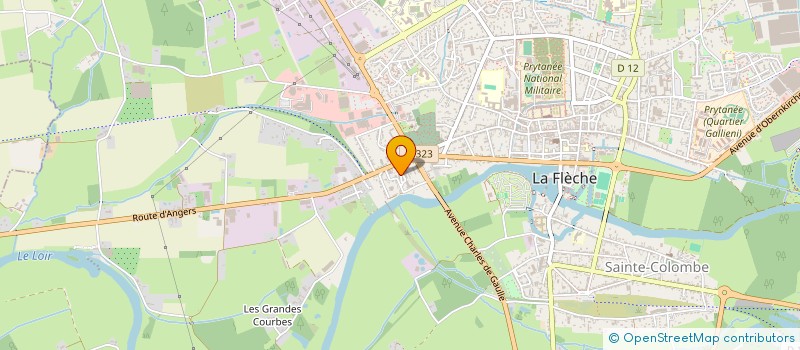 localisation de l'entreprise MONSIEUR PASCAL AUBERT  LA FLECHE