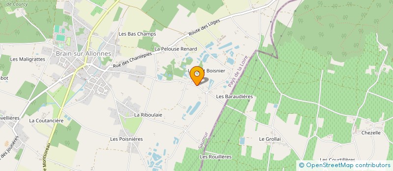 localisation de l'entreprise MONSIEUR PASCAL AUBERT à BRAIN-SUR-ALLONNES