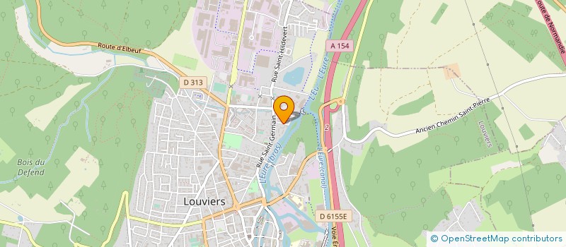 localisation de l'entreprise MONSIEUR PASCAL AUBIN à LOUVIERS