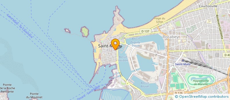 localisation de l'entreprise MONSIEUR PASCAL AUBRAYE à SAINT-MALO