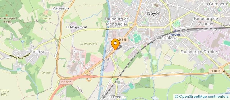 localisation de l'entreprise MONSIEUR PASCAL AUBRY  NOYON