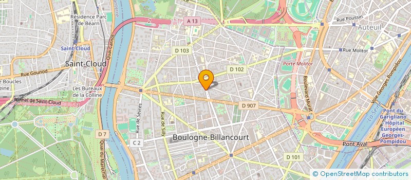 localisation de l'entreprise MONSIEUR PASCAL AUDIAT  BOULOGNE-BILLANCOURT