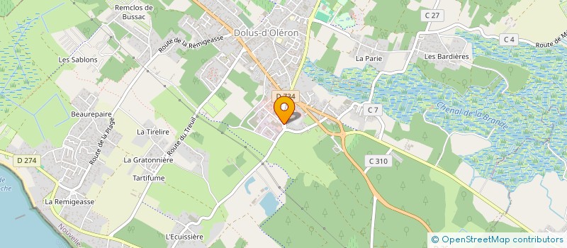 localisation de l'entreprise MONSIEUR PASCAL AUGE  DOLUS-D'OLERON