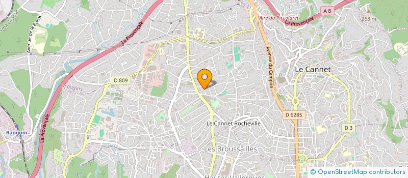 localisation de l'entreprise MONSIEUR PASCAL AUMAITRE à LE CANNET