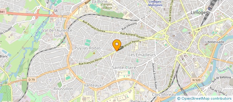localisation de l'entreprise MONSIEUR PASCAL AUPETIT à LIMOGES