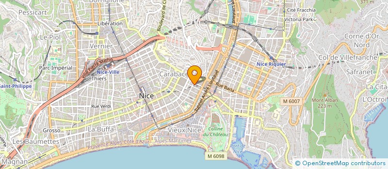 localisation de l'entreprise MONSIEUR PASCAL AURELLI à NICE