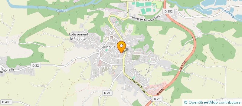 localisation de l'entreprise MONSIEUR PASCAL AUVINET à SAINT-SEVER