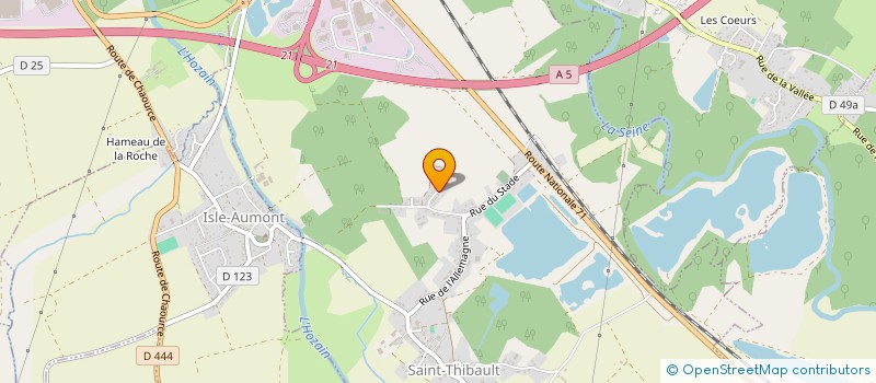 localisation de l'entreprise MONSIEUR PASCAL BADER  SAINT-THIBAULT