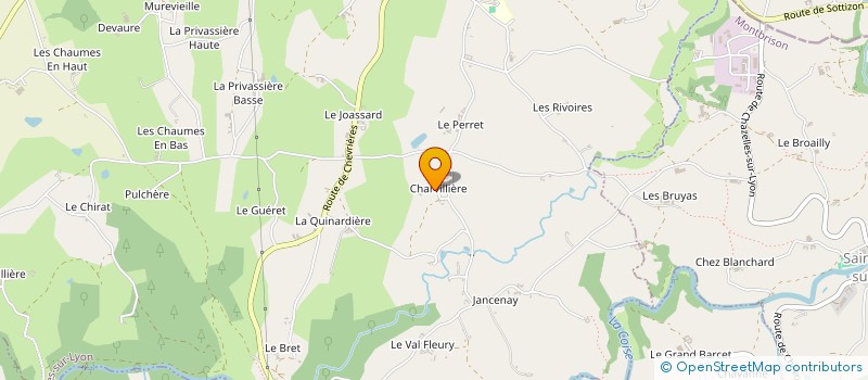 localisation de l'entreprise MONSIEUR PASCAL BADOIT à CHAZELLES-SUR-LYON