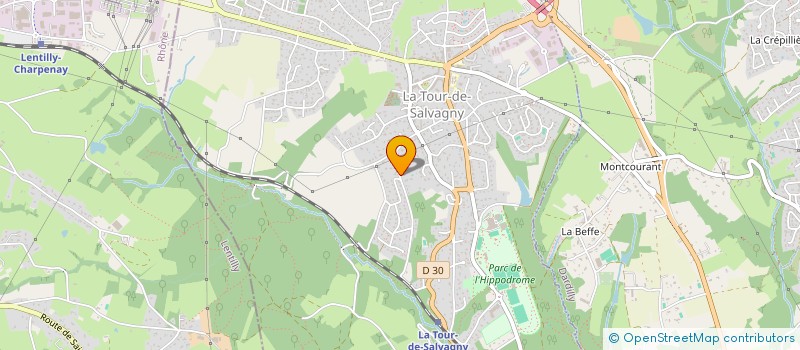 localisation de l'entreprise MONSIEUR PASCAL BADOR  LA TOUR-DE-SALVAGNY