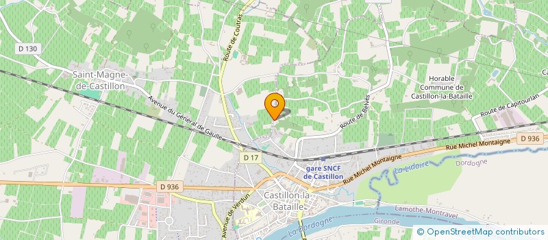 localisation de l'entreprise MONSIEUR PASCAL BAGNARIOL  CASTILLON-LA-BATAILLE