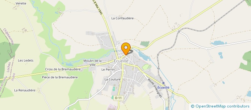 localisation de l'entreprise MONSIEUR PASCAL BAILLY à ECUEILLE