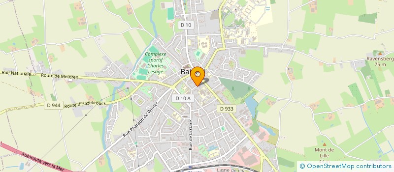 localisation de l'entreprise MONSIEUR PASCAL BAILLY à BAILLEUL