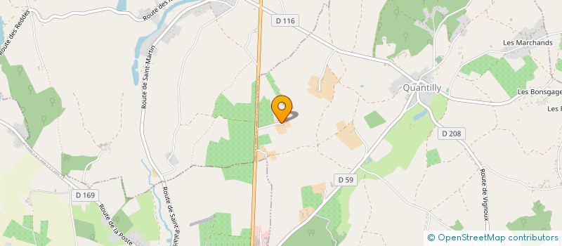 localisation de l'entreprise MONSIEUR PASCAL BAILLY  QUANTILLY