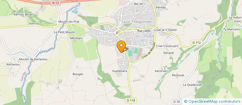 localisation de l'entreprise MONSIEUR PASCAL BALDIT  PLOUNEOUR-MENEZ