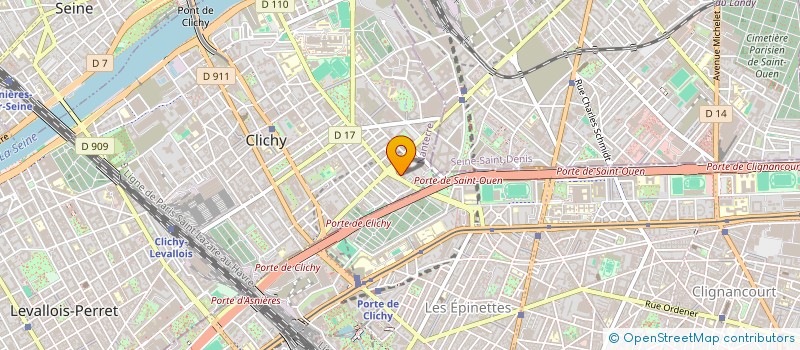localisation de l'entreprise MONSIEUR PASCAL BANGA à CLICHY