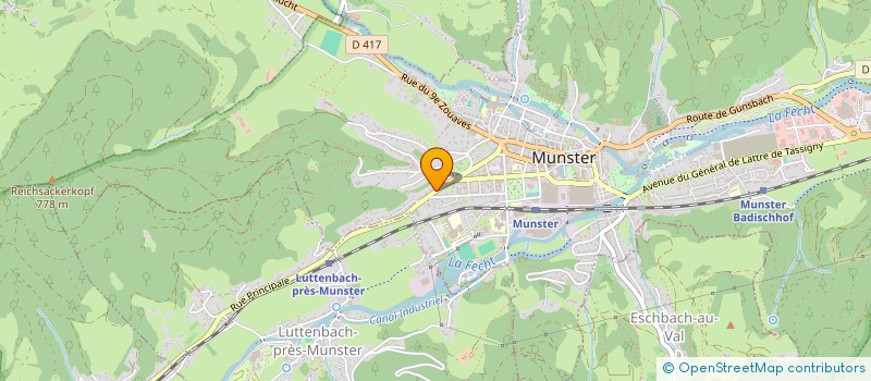 localisation de l'entreprise MONSIEUR PASCAL BANNWARTH  MUNSTER