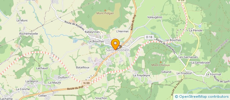 localisation de l'entreprise MONSIEUR PASCAL BANNWARTH  SAINT-HOSTIEN