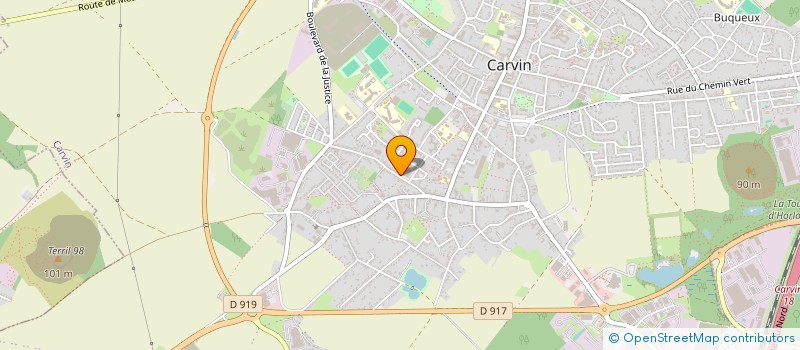 localisation de l'entreprise MONSIEUR PASCAL BARAFFE  CARVIN