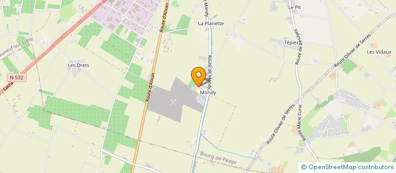 localisation de l'entreprise MONSIEUR PASCAL BARBARET  BOURG-DE-PEAGE