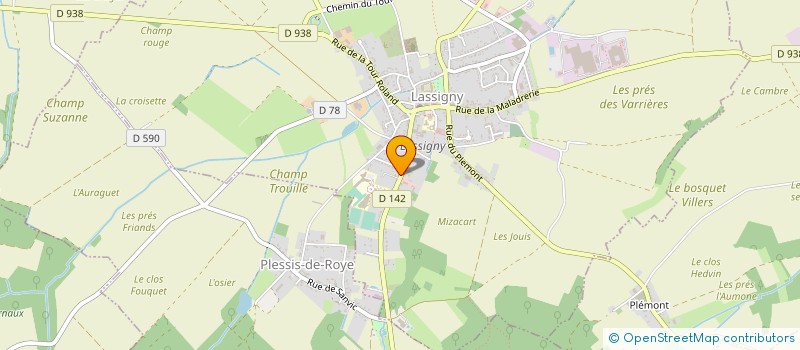 localisation de l'entreprise MONSIEUR PASCAL BARBIER  LASSIGNY