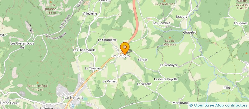 localisation de l'entreprise MONSIEUR PASCAL BARBIER à YSSINGEAUX