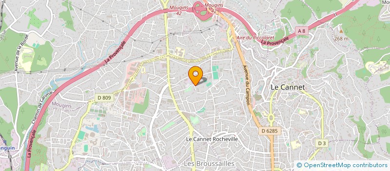 localisation de l'entreprise MONSIEUR PASCAL BARBOT à LE CANNET