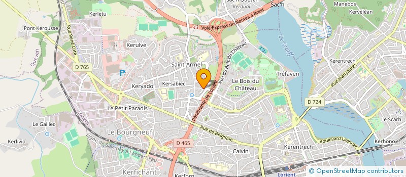 localisation de l'entreprise MONSIEUR PASCAL BARDOUIL  LORIENT