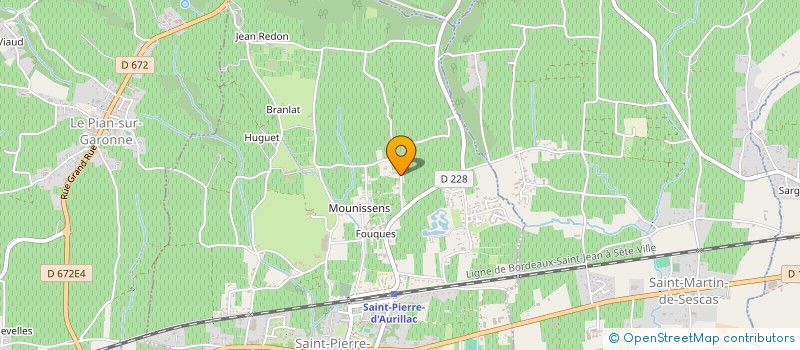 localisation de l'entreprise MONSIEUR PASCAL BARES  SAINT PIERRE D'AURILLAC