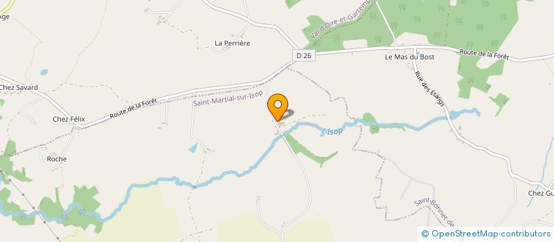 localisation de l'entreprise MONSIEUR PASCAL BARLIER à SAINT-MARTIAL-SUR-ISOP