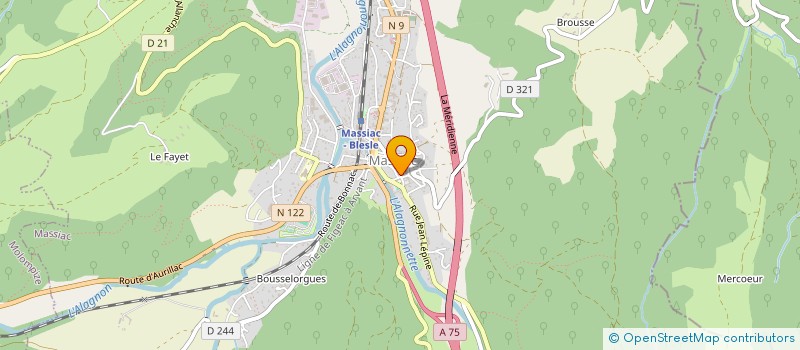 localisation de l'entreprise MONSIEUR PASCAL BARON à MASSIAC
