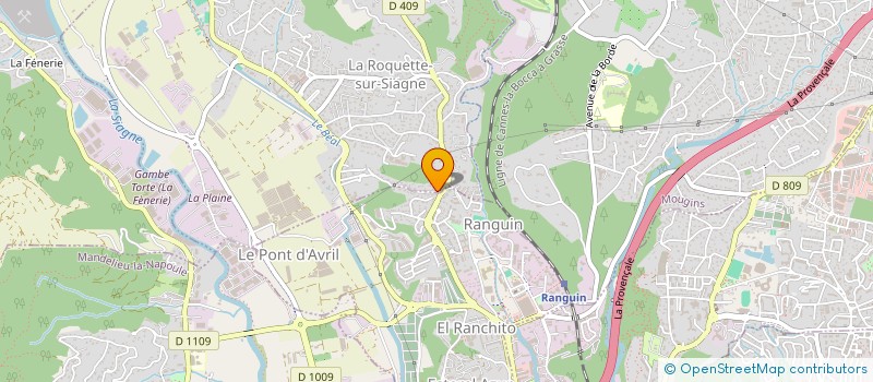 localisation de l'entreprise MONSIEUR PASCAL BARRAGATO à LA ROQUETTE-SUR-SIAGNE