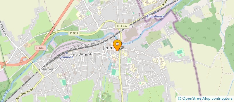 localisation de l'entreprise MONSIEUR PASCAL BARRAS à JEUMONT