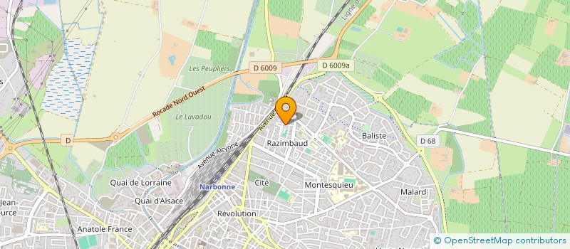 localisation de l'entreprise MONSIEUR PASCAL BARRAU  NARBONNE