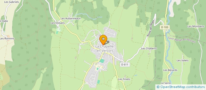 localisation de l'entreprise MONSIEUR PASCAL BARRAUX à LA CHAPELLE-EN-VERCORS