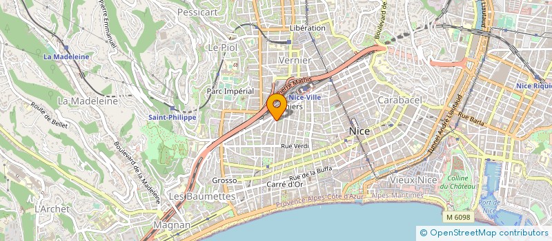 localisation de l'entreprise MONSIEUR PASCAL BARRIER à NICE