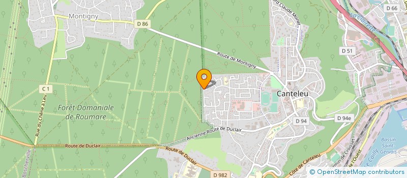 localisation de l'entreprise MONSIEUR PASCAL BASTIDON  CANTELEU