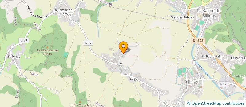 localisation de l'entreprise MONSIEUR PASCAL BATHION  SILLINGY