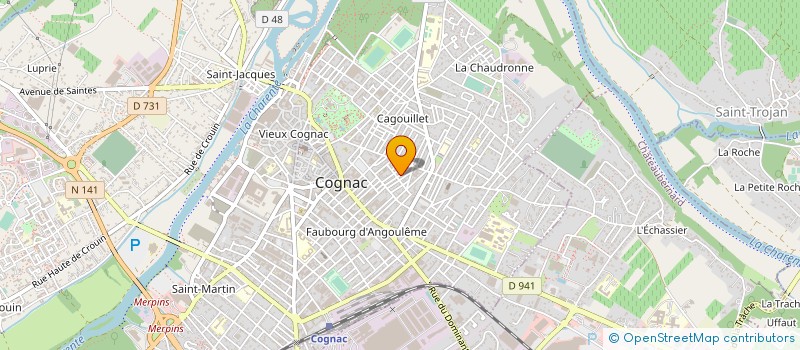 localisation de l'entreprise MONSIEUR PASCAL BATTAGLIA à COGNAC