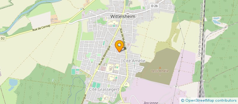 localisation de l'entreprise MONSIEUR PASCAL BATTIGELLO  WITTELSHEIM