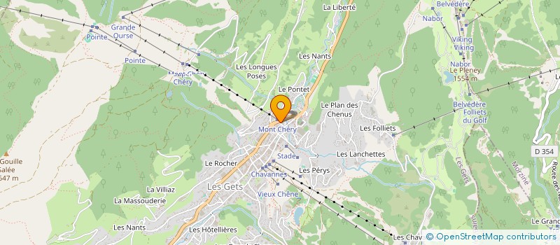 localisation de l'entreprise MONSIEUR PASCAL BAUD à LES GETS