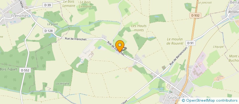 localisation de l'entreprise MONSIEUR PASCAL BAUDEQUIN  AMIENS