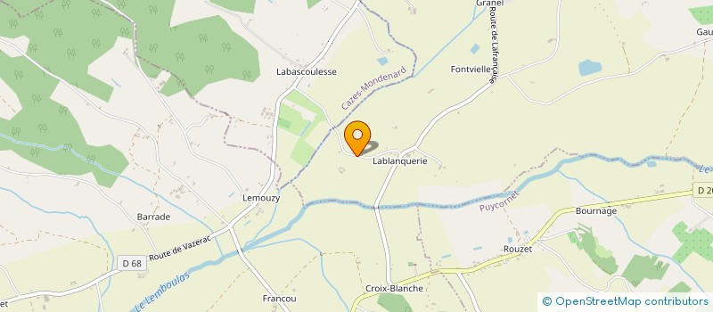 localisation de l'entreprise MONSIEUR PASCAL BAUDIS  VAZERAC